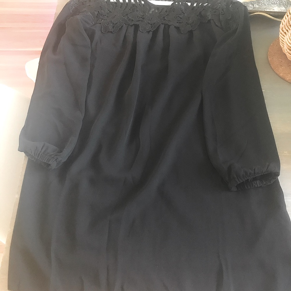 Black dress with amazing lace details